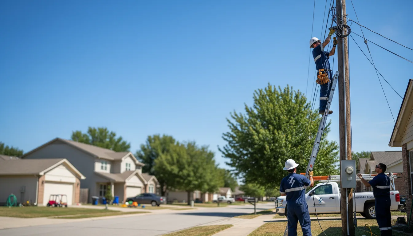 Residential electrician providing installation services in Waterbury, NE